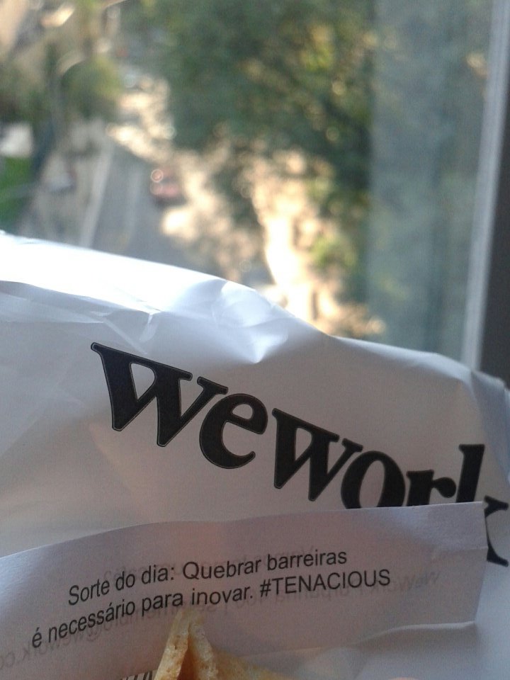 Romeniaishiyama's tweet image. Na vida, inclusive. 
#WeWork #estacaohack #reprogramabr #avenidapaulista #biscoitodasorte