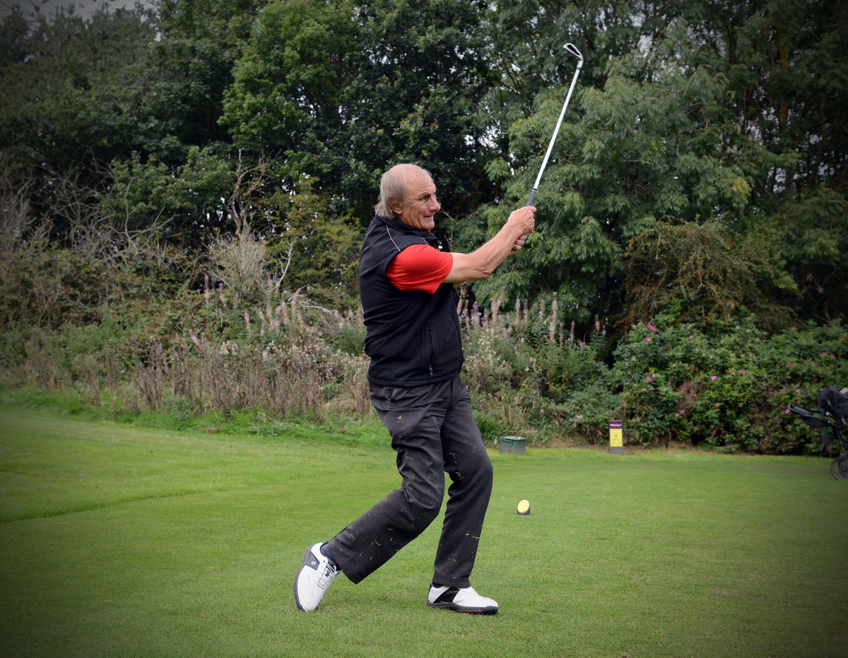 SunderlandAFC's tweet photo. Still got it... 🏌️‍♂️👌🏻

1973 hero Dick Malone takes to the course at the #SAFC golf day. https://t.co/8mSRBi6qTS
