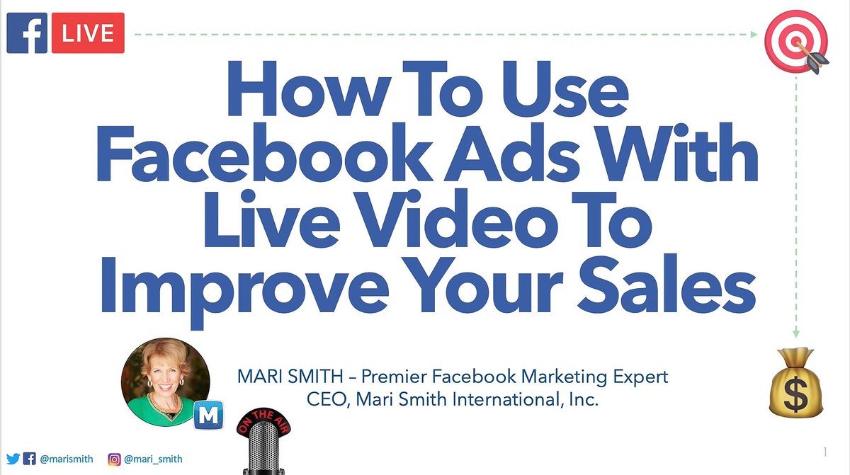 MariSmith's tweet photo. I'm kicking off the Facebook Ads Summit by @smexaminer. My sessions is "How To Use Facebook Ads With Live Video To Improve Your Sales" (There's still time to join us!  https://t.co/8lC9kORpQk)

#FBAS19 https://t.co/TTnC6678AY