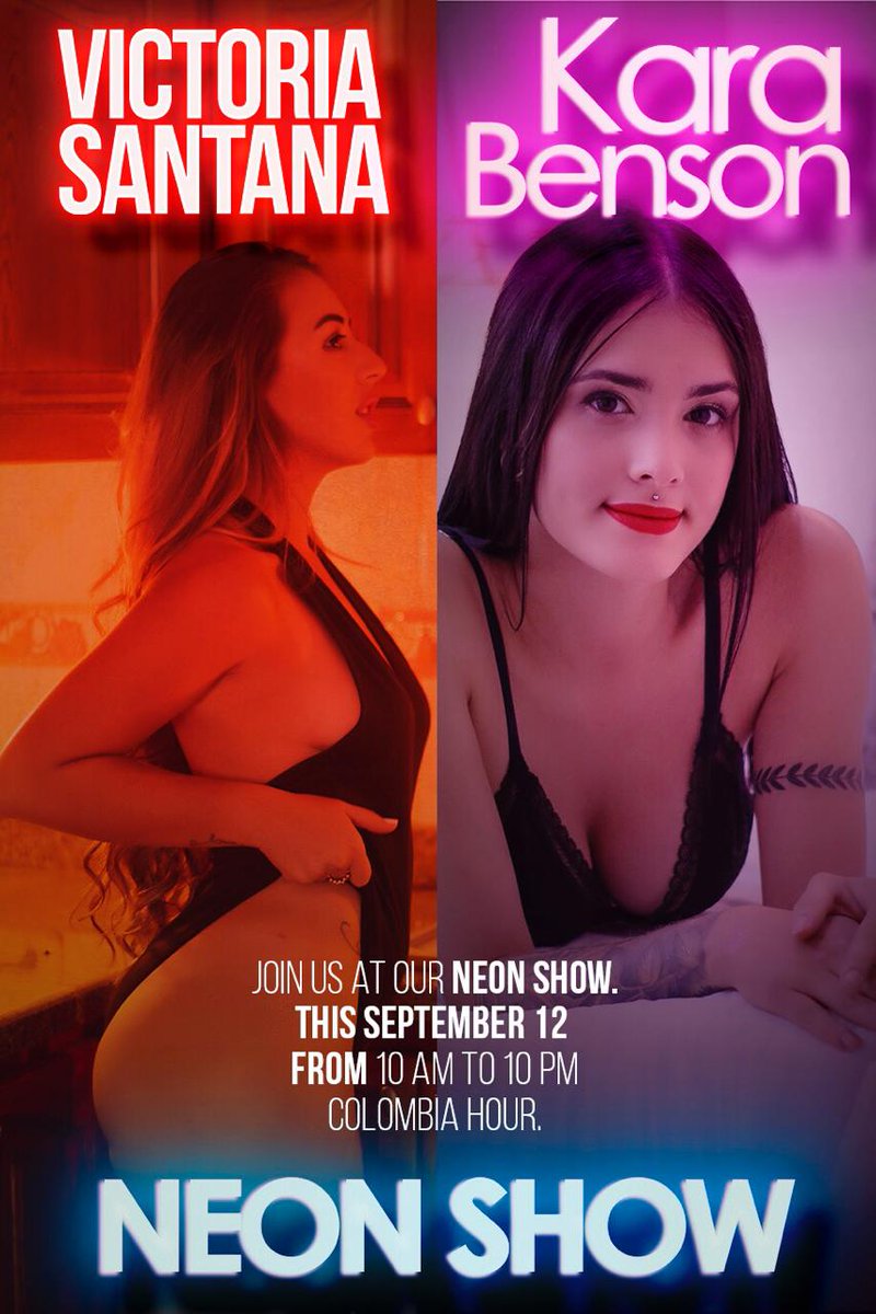 Victoriasanta0's tweet photo. Hi guys! This is my New show neón with my Friends 😈😈🔥🔥#showneon @chaturbate @RealityPornKing @Victoriasanta0 https://t.co/p3d6XadWxE See you later 😏😏 https://t.co/xSZxeks7PS