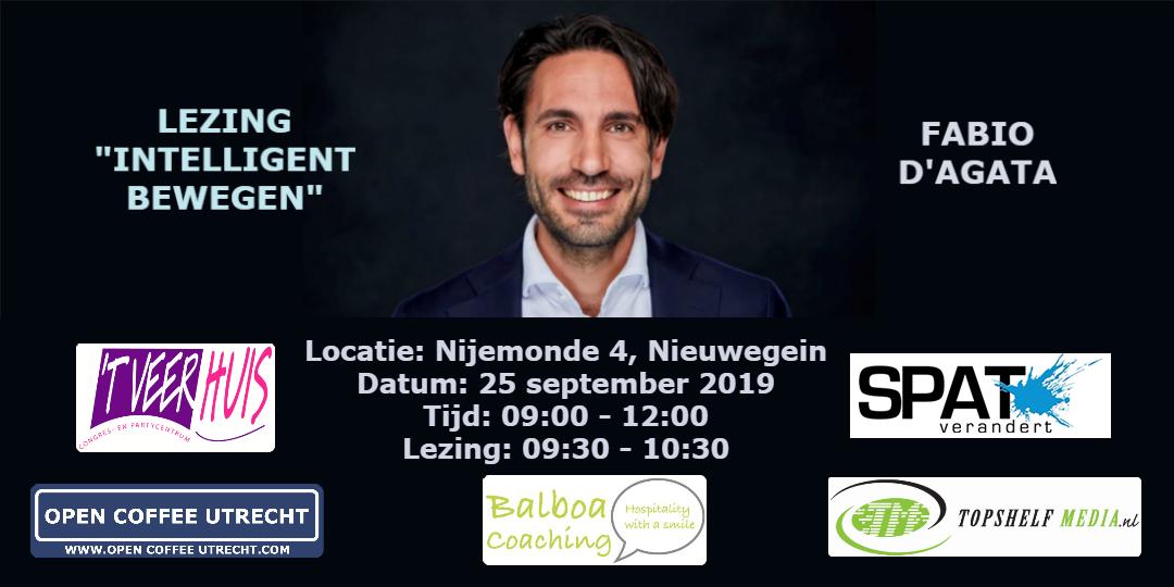 #Netwerken &amp; #Lezing #Intelligent #Bewegen | Op 25 sept staat Fabio D’Agata van <a href="/SPATverandert/">SPAT verandert</a> bij ons op het podium. Hij verzorgt een super interessante sessie over o.a. #gedragsverandering en #lichaamsbeweging voor betere prestaties. Info/Aanmelden: opencoffeeutrecht.com/lezing-intelli…