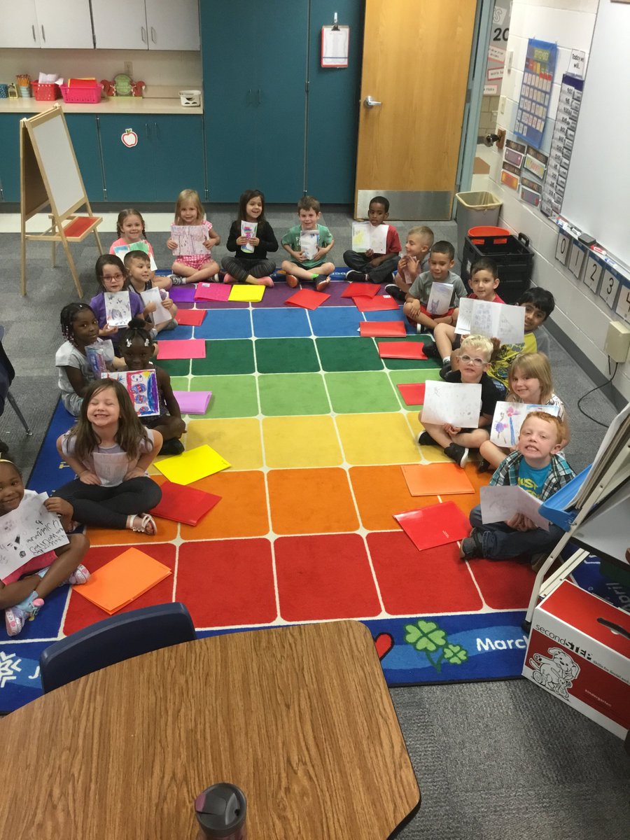 Price_FoxHill's tweet photo. We had our first Writer's Celebration today! Shared our finished pieces with the class and posted a video to SeeSaw reading our story to our families! https://t.co/tBW4aIruFj