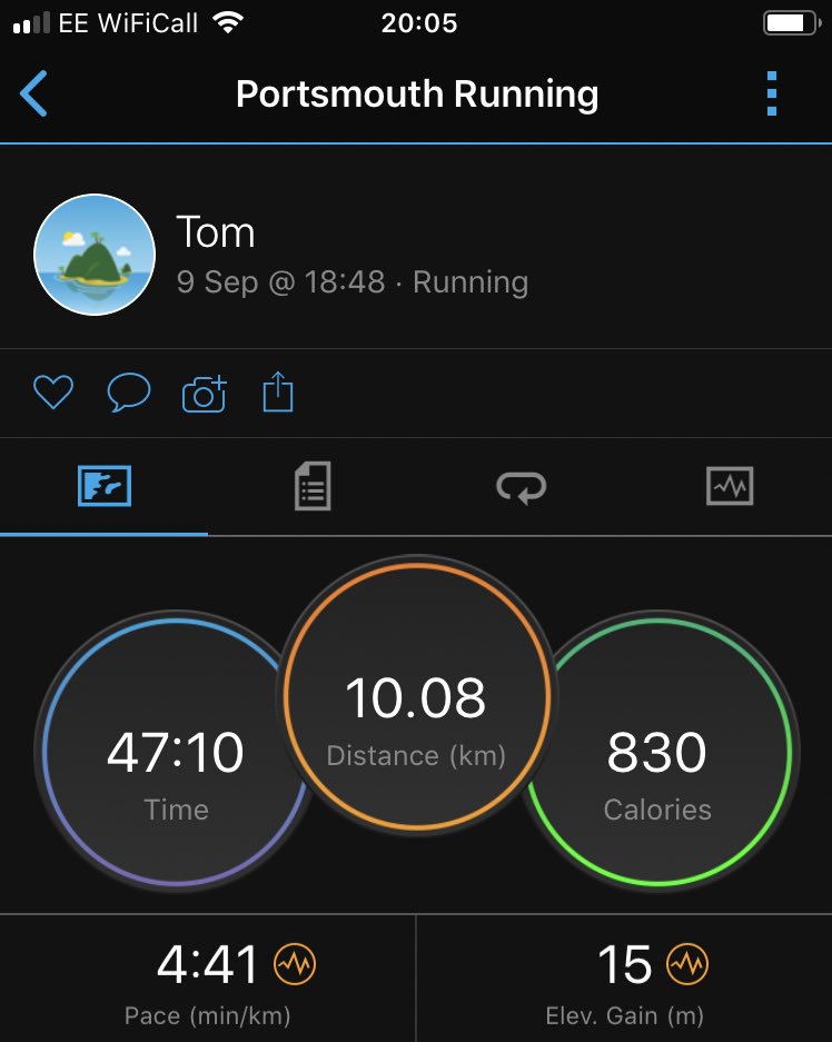 Tomlangs's tweet photo. It’s not far and it’s not fast, but getting it done on a Monday night in the rain ☔️ #CognitaBeWell #teacher5aday https://t.co/yjjPJw7Mtj