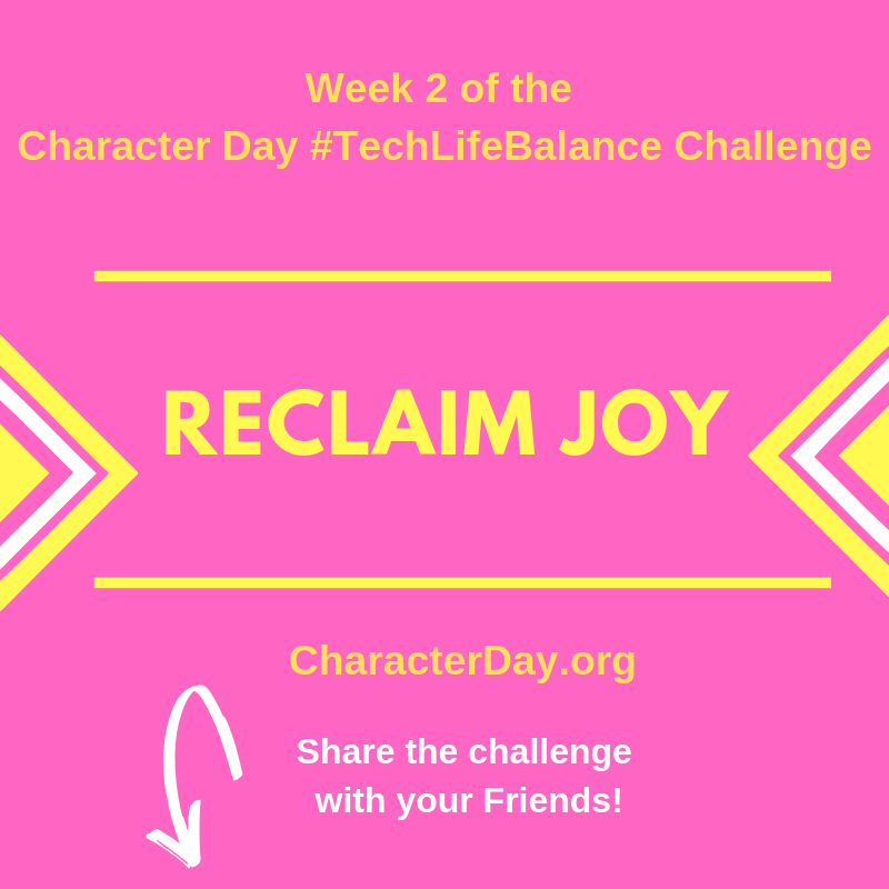 tiffanyshlain's tweet photo. This week's challenge: Put away your phone for 30 mins every day, and do something you love. https://t.co/0dBmjuKZwt
Tag 5 friends!
#TakeBackYourTime #TechLifeBalance #TechShabbatChallenge #24SixLife #TechShabbat #SocialEmotionalLearning #SEL #CultivatingCharacter https://t.co/r1hFOOKvAf