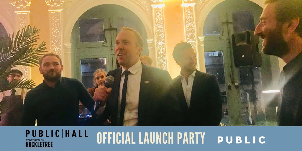 <a href="/MattHancock/">Matt Hancock</a> “There are 3 ways to build innovation. Through parties, through people in government and through connecting customers. As Health Sec bringing onboard NHSX we are your customer looking for innovative ideas. We have found it here at #PUBLICHallUK - and it looks cool.”