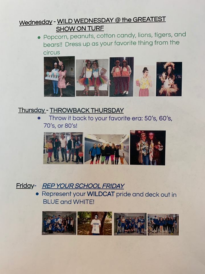 rhscheer5's tweet photo. The most wonderful time of the year is coming soon.. check out the hoco dress up days! #BeatWhiteOak https://t.co/x1wygyreFA