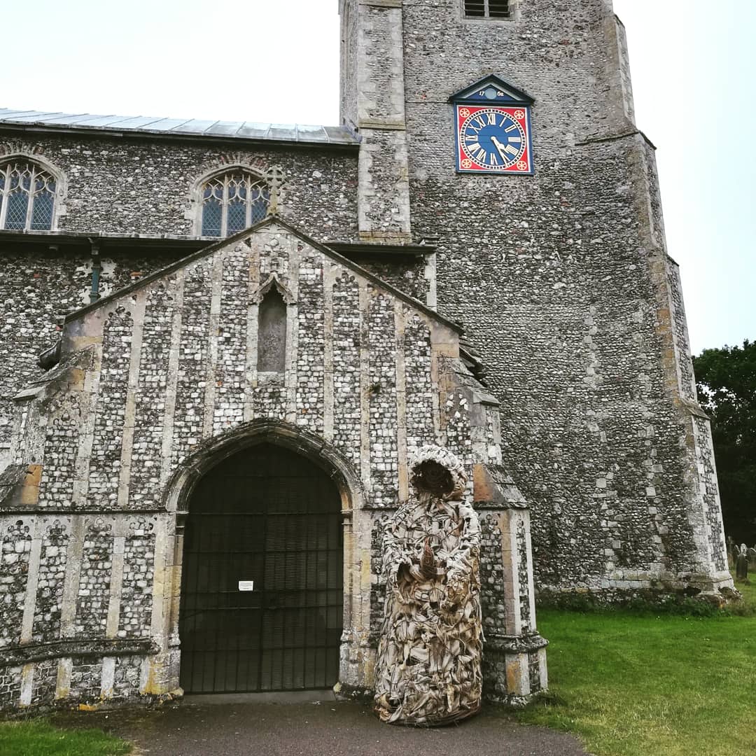 WithyArts's tweet photo. It's a shame to see the monks leave @StBenetsAbbey, but they are going to new homes in the local area, this one is now back at Ludham church, others will be at Horning and the priory centre in great yarmouth https://t.co/g5jCuTbQb0