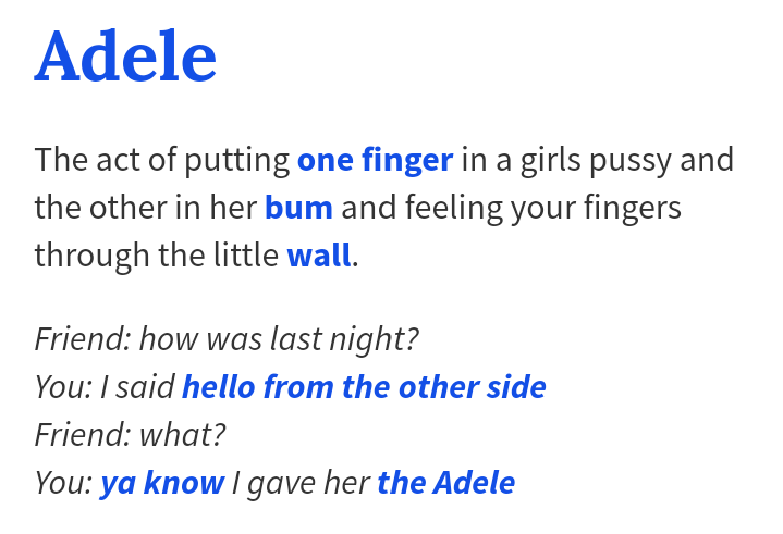 Ја сакаш Адел, имам нешто за тебе...