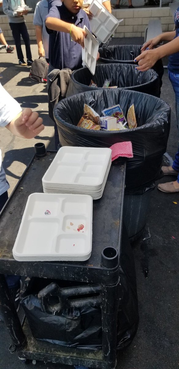 zayetzyj's tweet photo. Student @acres_ap starting to recycle and stack their own trays. @BCKPrograms thank you for teaching them #recycle  #bckprograms #wastediversion #NSDnow https://t.co/pMhIA19D3G