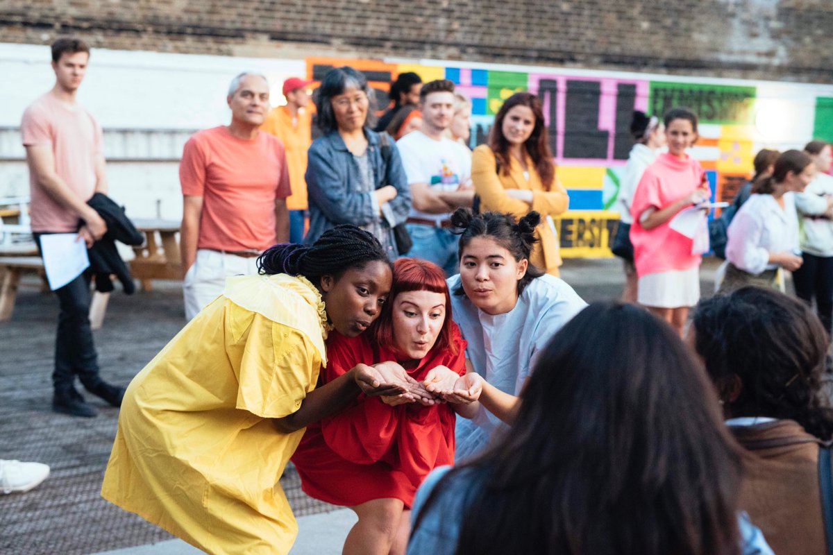 WomxnSRSLY's tweet photo. Our Yonis babes bringing that attention outside at 'Well That is Lovely' at @LCFLondon ’s @ArcadeEast! Thank you for always bringing the joy to WS! 📷 @The_Yonis by Michelle Marshall https://t.co/2b6W7vt81B