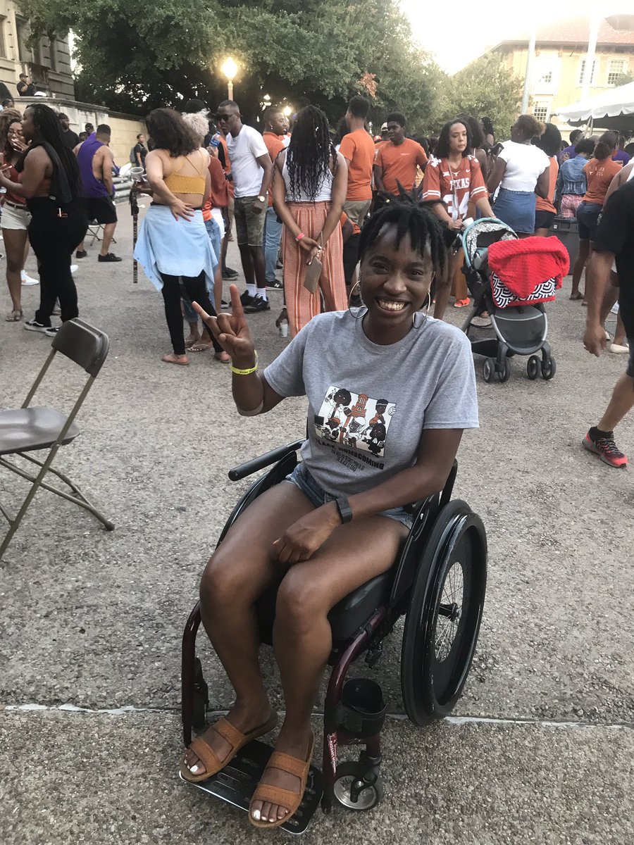 Thank you <a href="/TexasBHC/">Texas Black Homecoming</a> for putting on an incredible Black Homecoming Week. We hope all black students, past and present, had a fun and safe BHC weekend as well. Here’s Amie at the tailgate on Saturday!