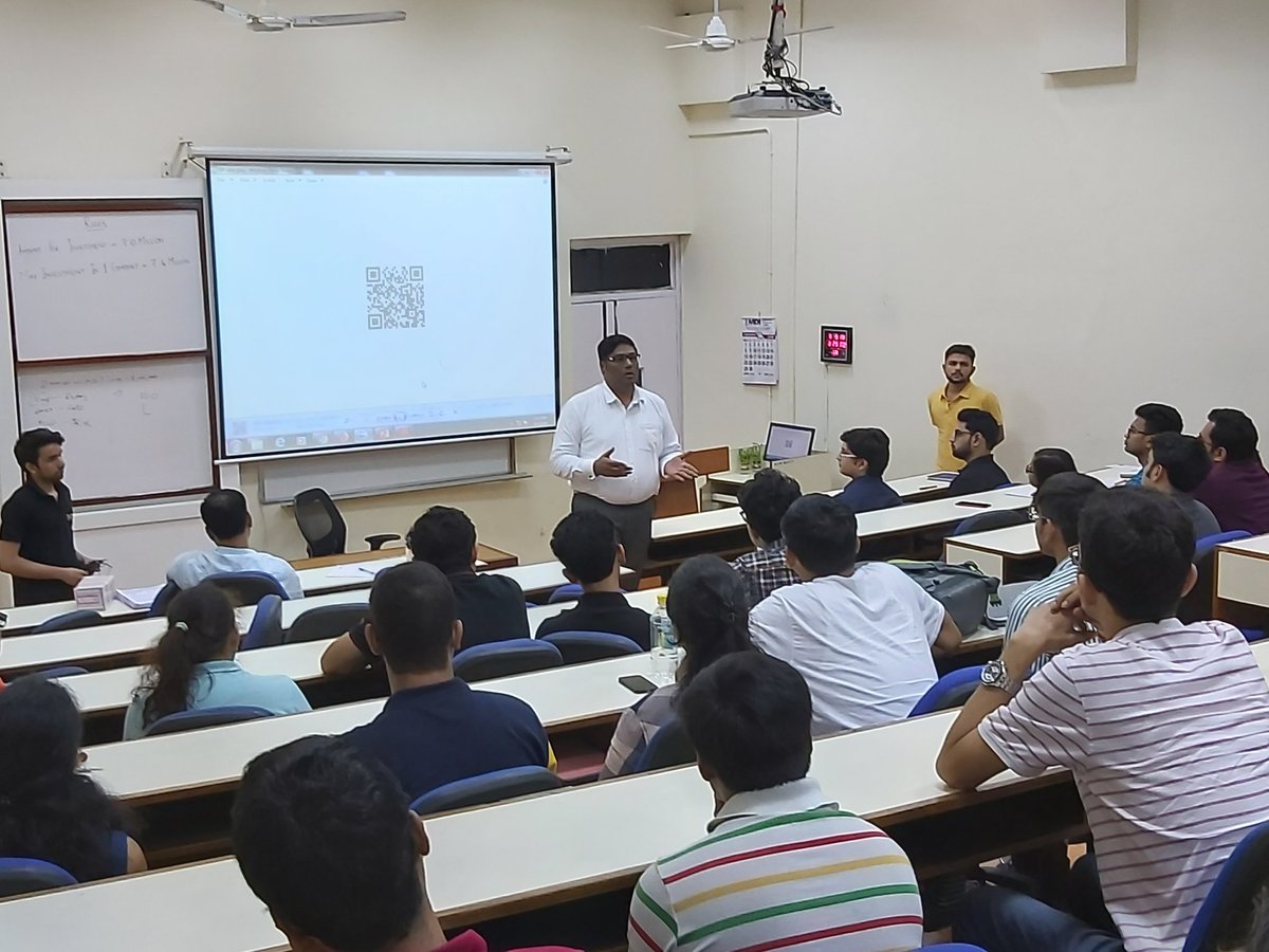 MDIGurgaon's tweet image. The Entrepreneurship Cell of MDI Gurgaon organized the 5th season of its B-Plan competition “Pitchers”
The event was judged by Mr. Tapan Mukherjee, Chief Consultant at Tapan Mukherjee and Co and Mr. Manoj Srivastava, Professor at MDI Gurgaon
#Startup #Mandevian #Bplan #MDIGurgaon