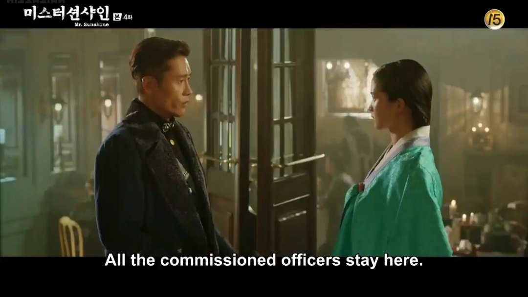 MrSunshinePH18's tweet photo. Hahahaha Captain Eugene Choi being awkward around Lady Aeshin and trying to explain things she didn't ask for

#MrSunshine
#MRSSuspicion https://t.co/7XwvVewrD0