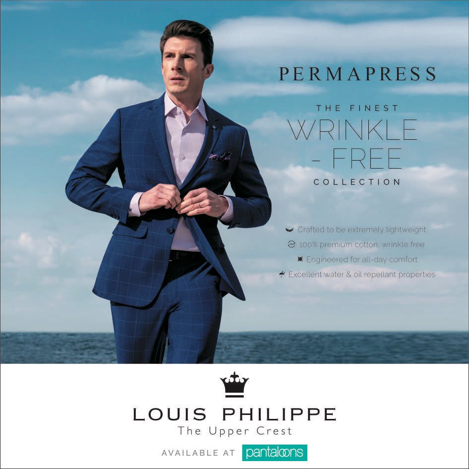 pantaloonsindia's tweet photo. Light-weight &amp; wrinkle free. Oil &amp; water repellent. The new Permapress collection is designed for all day comfort to complement the discerned man and let him #StayUncrushed.
#LouisPhilippe #Permapress #StyleYourChange @LPLouisPhilippe https://t.co/oe6YwPV1qF