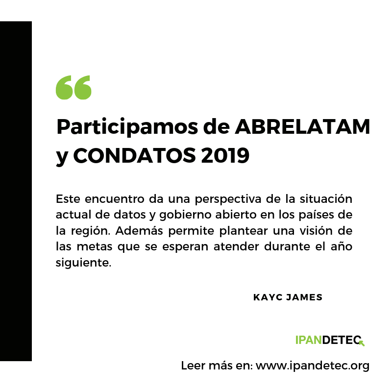 ipandetec's tweet photo. #IPANDETEC Como parte de la sociedad civil y promotor de los #DatosAbiertos en #Panamá 🇵🇦 participamos de los encuentros #ABRELATAM19 y #CONDATOS19.
Conoce los detalles▶️ https://t.co/XCjpYz8dfj https://t.co/EmKnjA2jJt