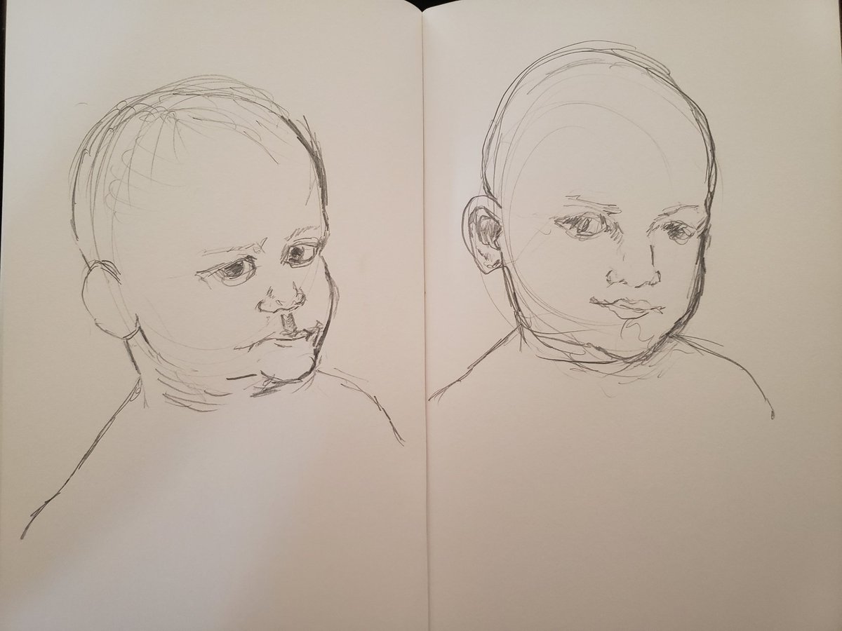 sam_ro_cook's tweet photo. Casually jumping back into life drawing making my baby look weird #drawing #sketching #Sketchtember #baby #lifedrawing #figuredrawing https://t.co/faech7sfHe