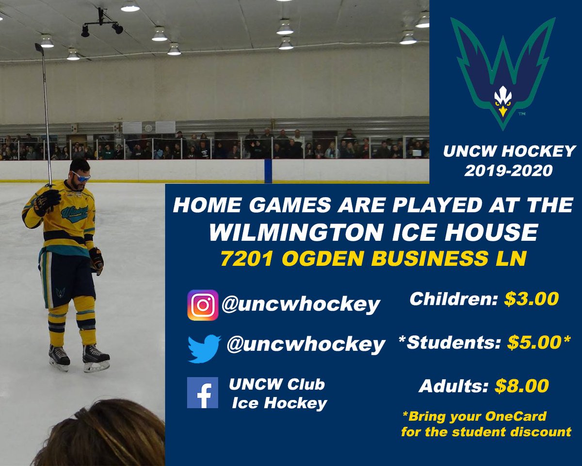 YEEEWW! Take a look at Dubhockey’s official 2019-20 schedule and cancel any Friday night plans you thought you had. There’s something more important happening...

🚨HOME OPENER🚨

Friday @ 10:00 PM

Wilmington Ice House

UNCW v. Coastal Carolina

Heroes v. Villains

#RIVALRYNIGHT