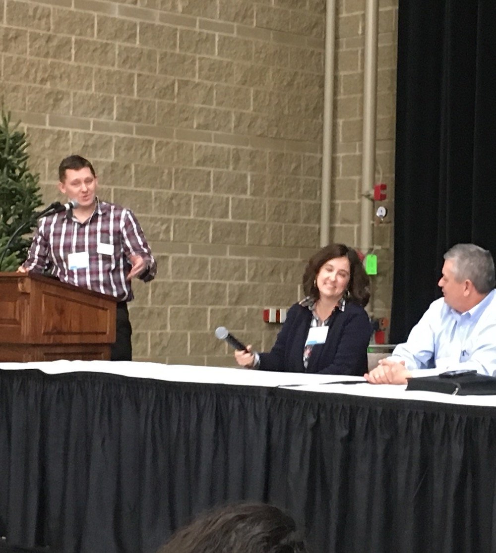 Local_Feast's tweet photo. Who's Fueling FEAST!?
Agricultural Utilization Research Institute (AURI)— a resource for businesses adding value to MN's ag products.
Pic: AURI's Jason Robinson, w/the Buyers Panel @ FEAST! 2018 tradeshow
More #LocalFeastScoop: https://t.co/wqhz7I91ec
#smallbiz #sustainableag https://t.co/GXXa8rtSFO