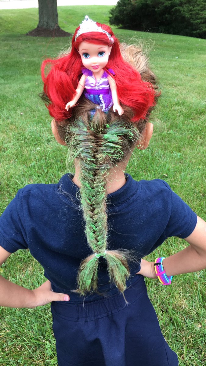 jacq_mariem's tweet photo. She said βMom, I wanna be extra for crazy hair day.β I think we nailed it πΈπ€£π₯°π§ββοΈ #BethanyRose #CrazyHairDay #MermaidHair #AnythingForMyGirl https://t.co/lTeTrdhNsP