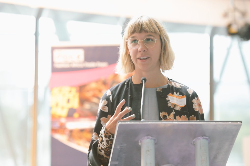 Keynote Speech <a href="/georginaminnes/">Georgina Innes</a>, Senior Programme Manager #CreativeEconomy <a href="/BritishCouncil/">British Council</a> speaking about the work of the British Council in the Fashion sector both in the UK and Africa.

#FAconf19 #shiftyoursupply #MadeinAfrica #AfricanFashion #CreativeAfrica