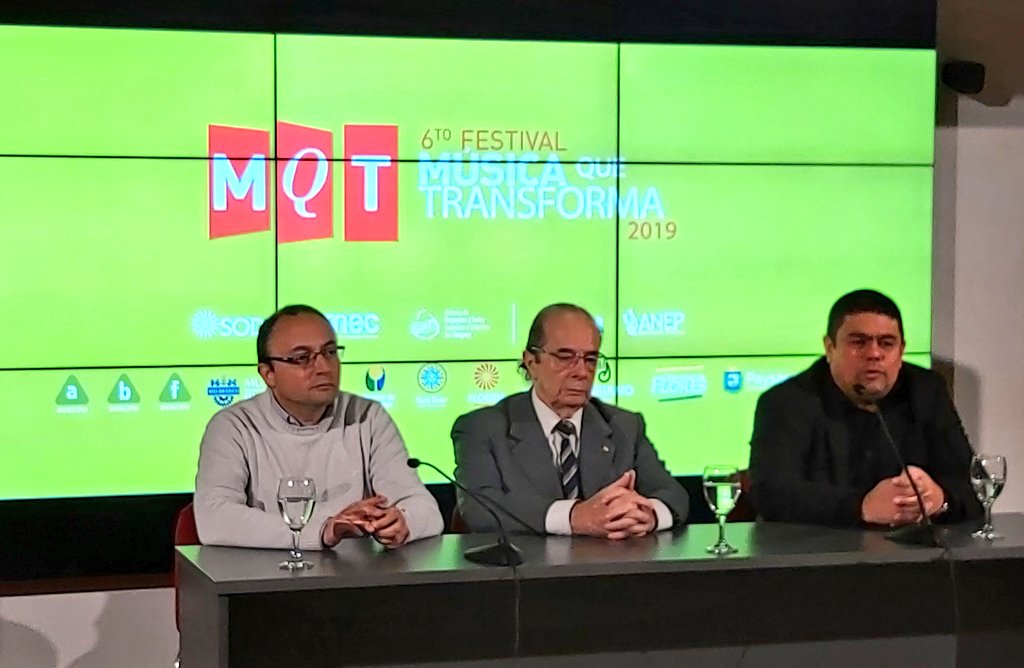 Municipiob's tweet photo. Se lanza 6a edición del Festival #MusicaQueTransforma @CarlosVarelaMVD destaca la inclusión y el desarrollo social que @ElSistemaUy logra a través de la música en cada territorio...hacia el sueño de que cada niño y niña tenga su instrumento. https://t.co/gj0JcYYsrz
