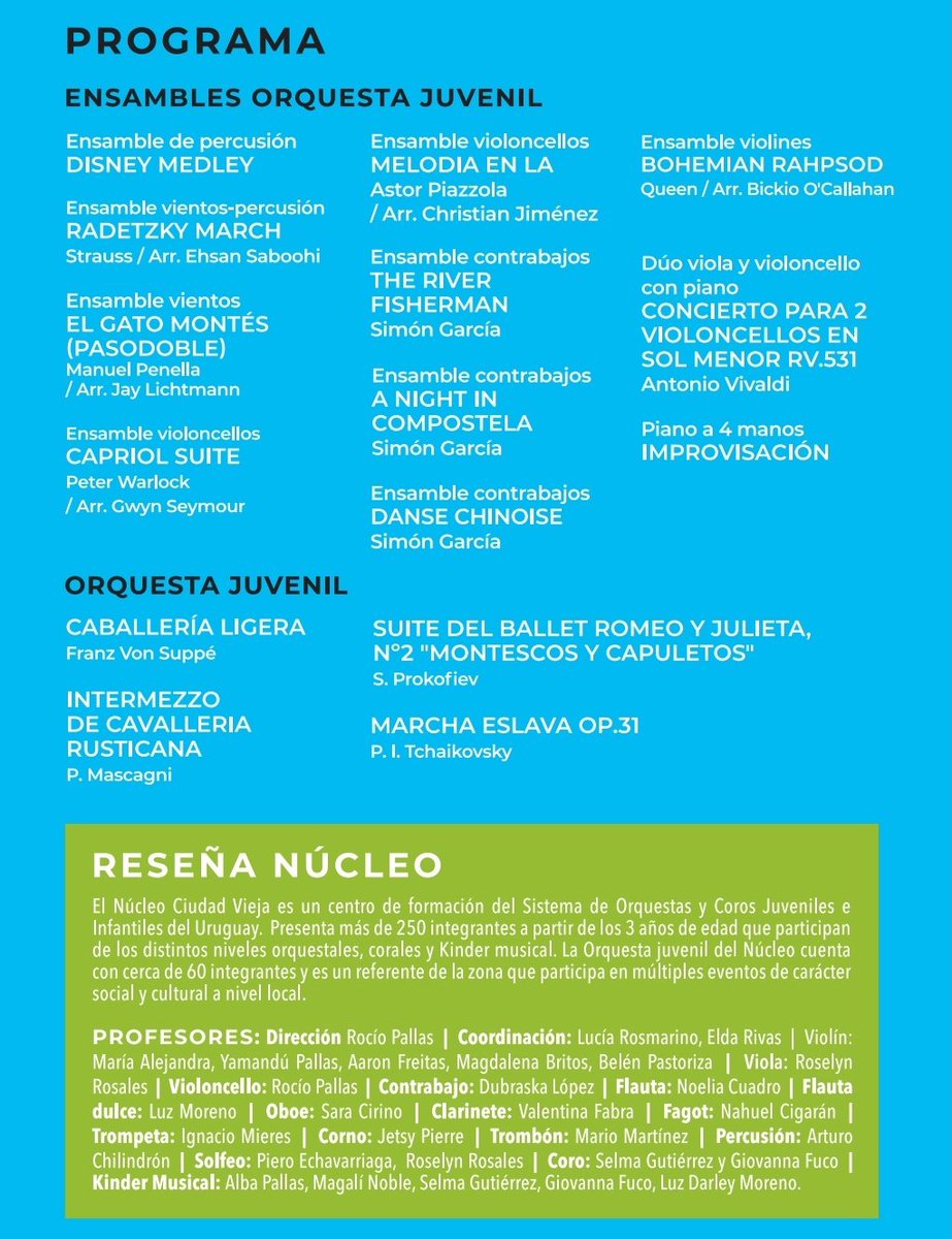 Municipiob's tweet photo. Se lanza 6a edición del Festival #MusicaQueTransforma @CarlosVarelaMVD destaca la inclusión y el desarrollo social que @ElSistemaUy logra a través de la música en cada territorio...hacia el sueño de que cada niño y niña tenga su instrumento. https://t.co/gj0JcYYsrz