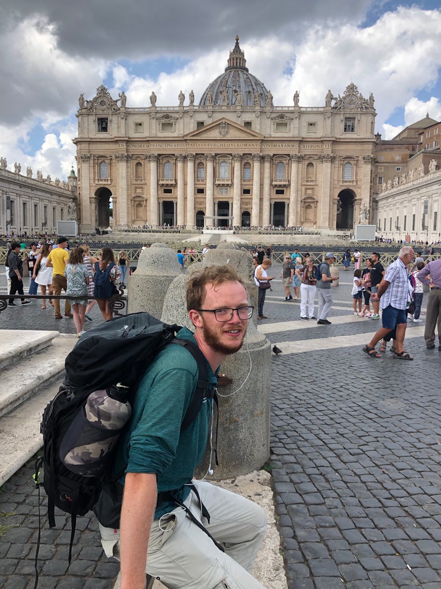 JasonKMeads's tweet photo. My amazing son, Josh Meads, just walked from Canterbury to Rome along the Via Francigena and arrived on the 8th September - he raised enough money to plant 4,300 trees and did 2,200 kms in 3 months! That's 2,800,000 steps!
https://t.co/wVtxzcYN7m…. https://t.co/ctHGFqsgDA