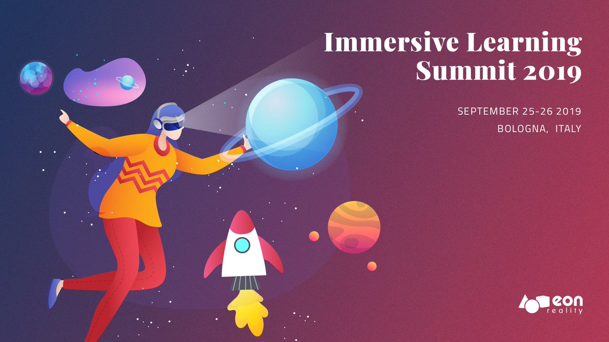 EONRealityInc's tweet photo. By popular demand! The FINAL BATCH of delegate passes are available for the Immersive Learning Summit, in Bologna! Are you a leader in #HigherEd or Local Government, looking to implement an innovation hub? Attend our event: https://t.co/uCG26lwiGS https://t.co/33c8I5UQSf