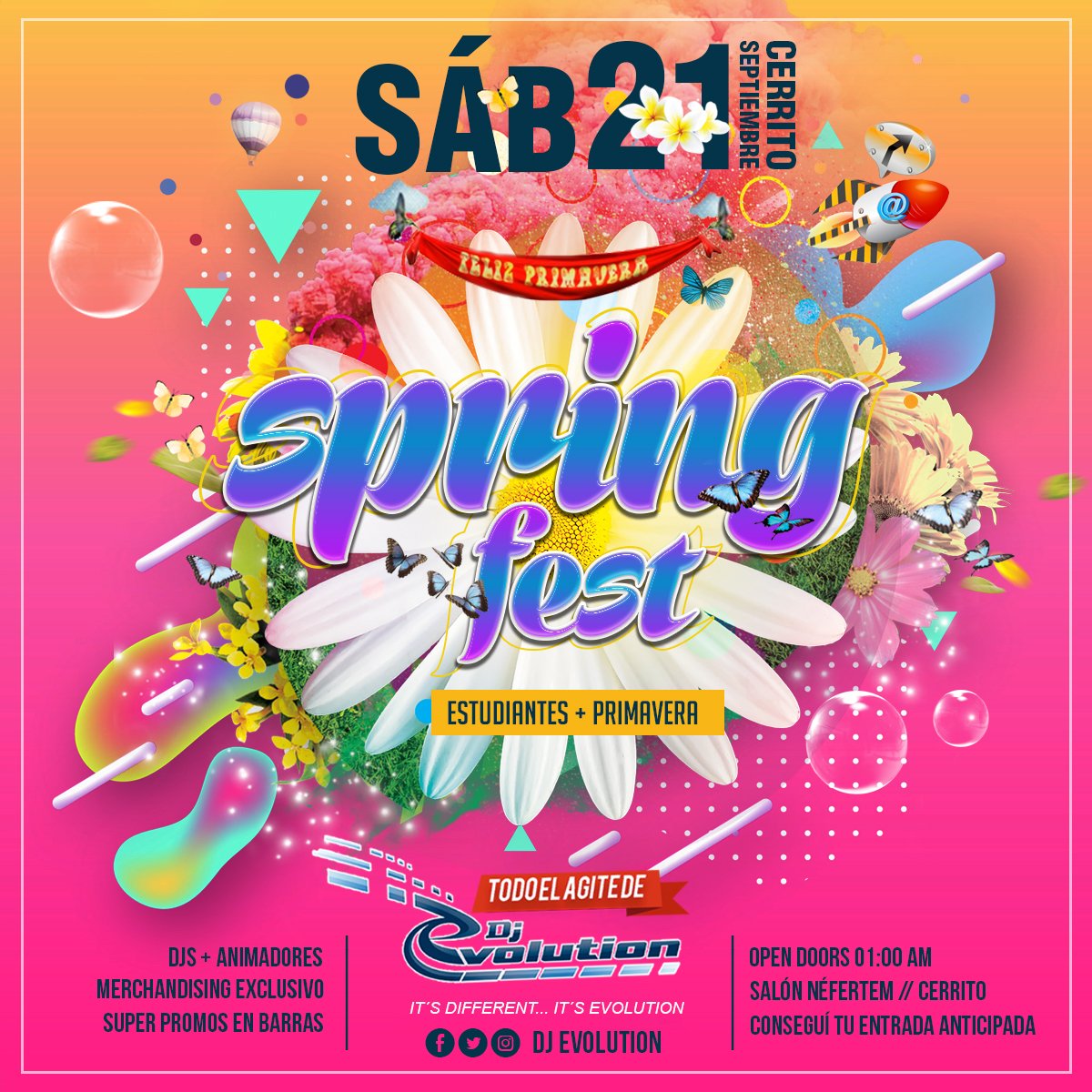 Dj_Maxi_K's tweet photo. 📢 Sábado #21DeSeptiembre #Cerrito 🌼🌻 Tenés asistencia perfecta a las grandes noches! 🙋🏻
👉 Estudiantes + Primavera 🌺📚#SpringFest2019🎉 🎧😎 Super Promos en Barras 🍻
Todo el Agite by #DjEvolution 💣
Open Doors 01:00 am🌛 Salón #Nefertem
🎫 Conseguí tu entrada anticipada! https://t.co/6ns8GLcuQC