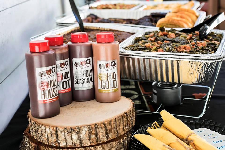 Load up your Holy Hog catering order with all of your favorite signature sauces. 😍Check out our catering menu here to get started: holyhogbbq.com/catering/