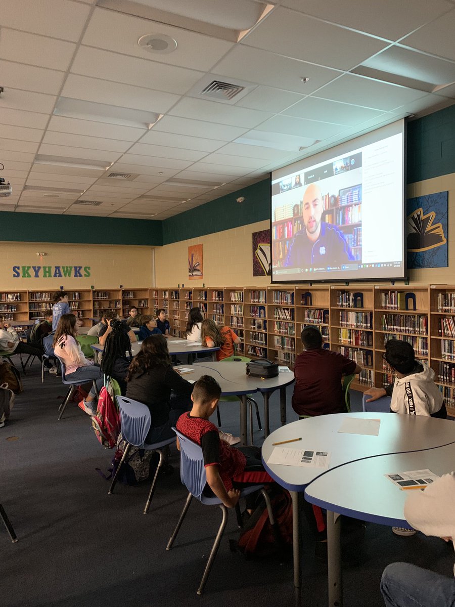 It’s #NationalLiteracyDay and we have 75 students live chatting with author @Scott_Thought about responding to failure and what it’s like to be an author! @NISDLib #NISDLegends #failforward @JWilliamsESL