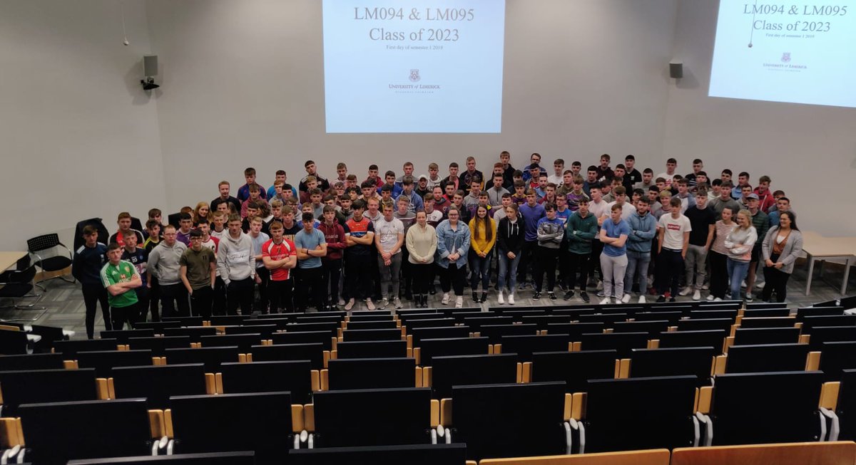 DLaneUL's tweet photo. First DCG lecture for our new #LM094 #LM095 students @UL . Super engaged and full of enthusiasm. #Technology #Teachers #ITE https://t.co/rMalnO5Cvq