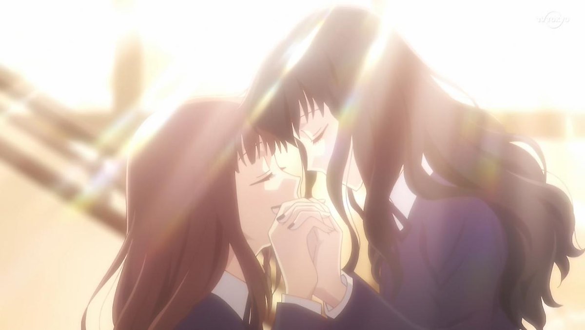 Aranime フルーツバスケット 9話 由希は俺の初恋だから 冬休みが明け 3学期 体育の授業は持久走 透のツインテールもめっちゃ可愛い 新たな草摩家の一員 風邪で倒れた由希を潑春が介抱 俺の初恋だから 女々しくも男らしい由希の美