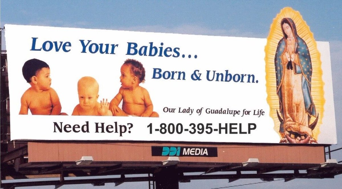ConscrtdLifeStL's tweet photo. These Our Lady of Guadalupe billboards posted around St. Louis give an important message and offer help-24 hours/day-for anyone passing by.  For more information or to donate, visit https://t.co/LtLgoCwHtn.  #CatholicSTL @ProLifeSTL #CultureofLifeSTL https://t.co/kMIu77RTEB