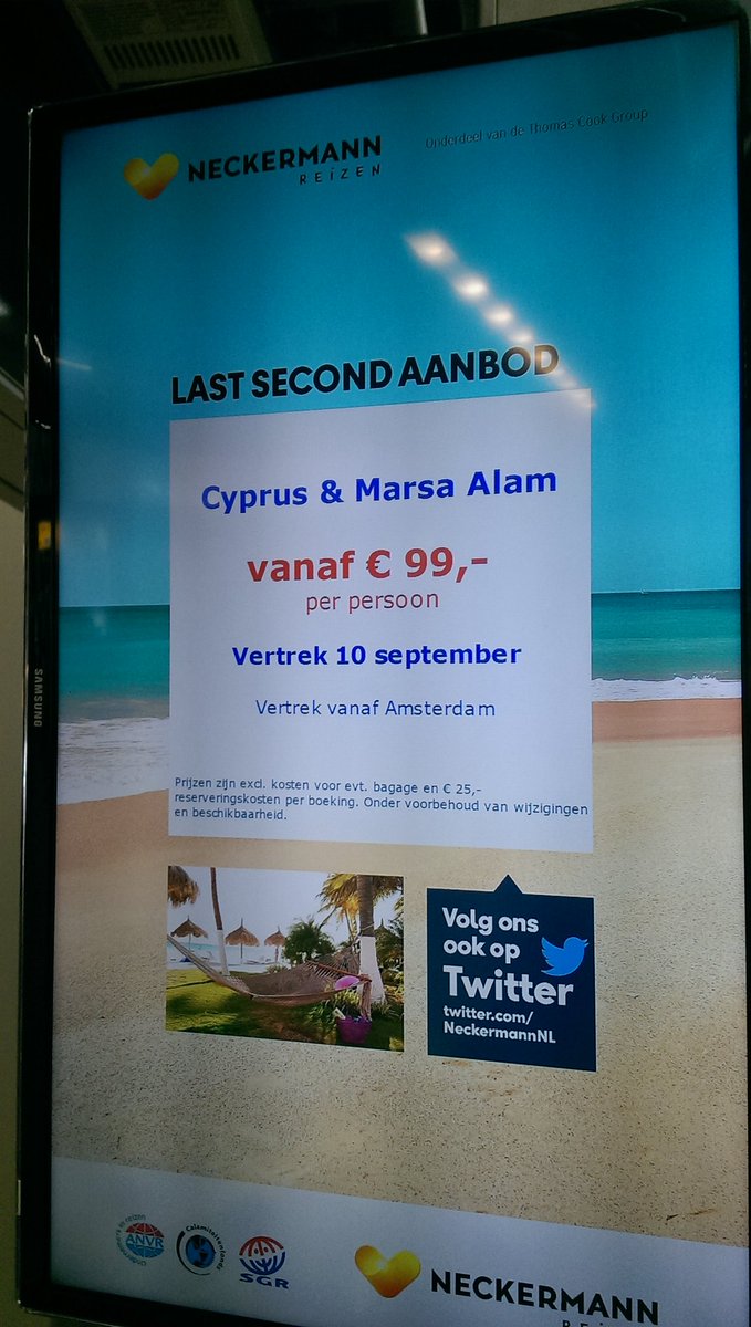 #Dagactie #LastSecond Retourvlucht #Cyprus #MarsaAlam en nog veel meer neckermann.nl/last-minutes/l…