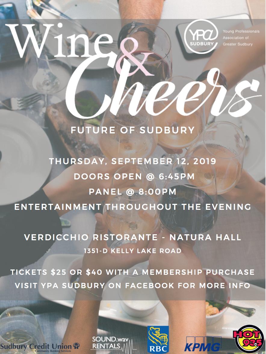 mikecommito's tweet photo. It's not too late to grab your tickets for @YPASudbury's annual Wine &amp; Cheers. I'm honoured to be speaking on the panel with Hiawatha Osawamick, @mccalledit and @SamDavPR https://t.co/eJwocAjnLo https://t.co/ypyTOBXhCK