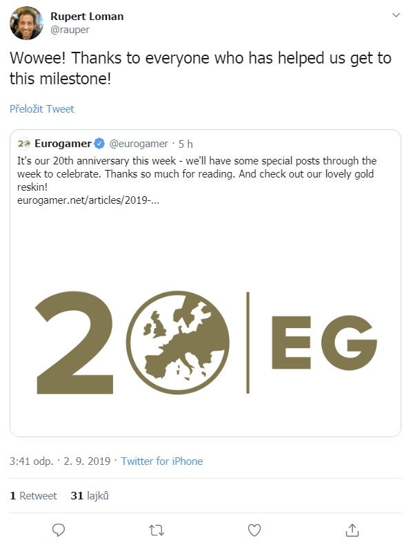 Hernexpert's tweet photo. Eurogamer Network slaví narozeniny. A @Eurogamer_CZ to oslavil tím, že zas nefunguje. Za posledních 10 dní se manažink @jaydeecz dostal k updatu webu jen třikrát. Novinky žádné, recenze zrušil už dávno. Kde a co Doskočil dělá nikdo neví, ale na plážové leháro je poměrně chladno. https://t.co/1NtxRAPz6I