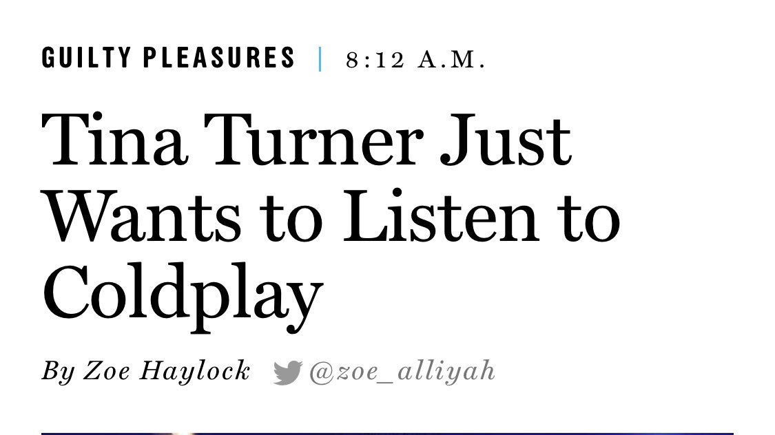 this is one of the last headlines i expected to see today but i feel you tina turner