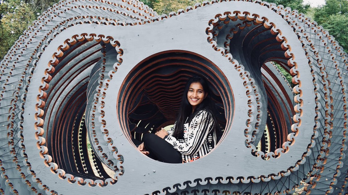 PrattAlumni's tweet photo. “We wanted to design a pavilion that sits on the landscape like an alien object with no reference to its origin + foundation...” Learn how Vruti Desai + Avinash Sharma brought sculpture to nature in #Prattfolio. https://t.co/89qItskjT4 https://t.co/aFCDkf6OOb