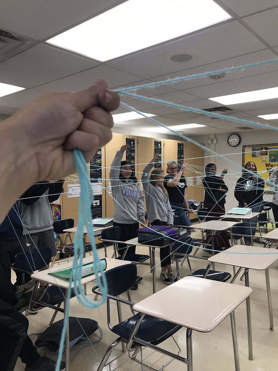 cmattsteacher's tweet photo. Team building in yearbook class! I’m so excited, I can hardly stand it! #RoyalRoar #NJHPride https://t.co/3UfAxngBtU