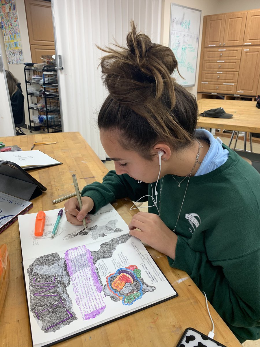 GPrepIB's tweet photo. IB HL art in session! #mrsfab #GPrepIB #gslearning #IB https://t.co/gvYjWzXQAU