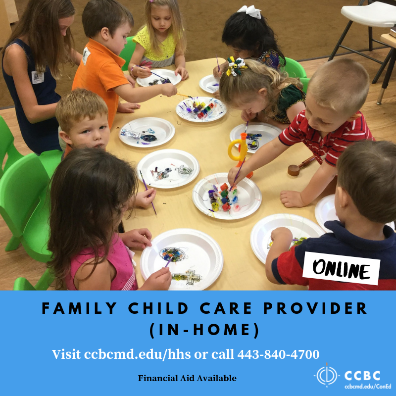 CCBC offers Child Care Provider courses you can complete online - on your schedule!

#ccbcmdce #wehaveaclassforthat #inhomechildcare #childcarelicense