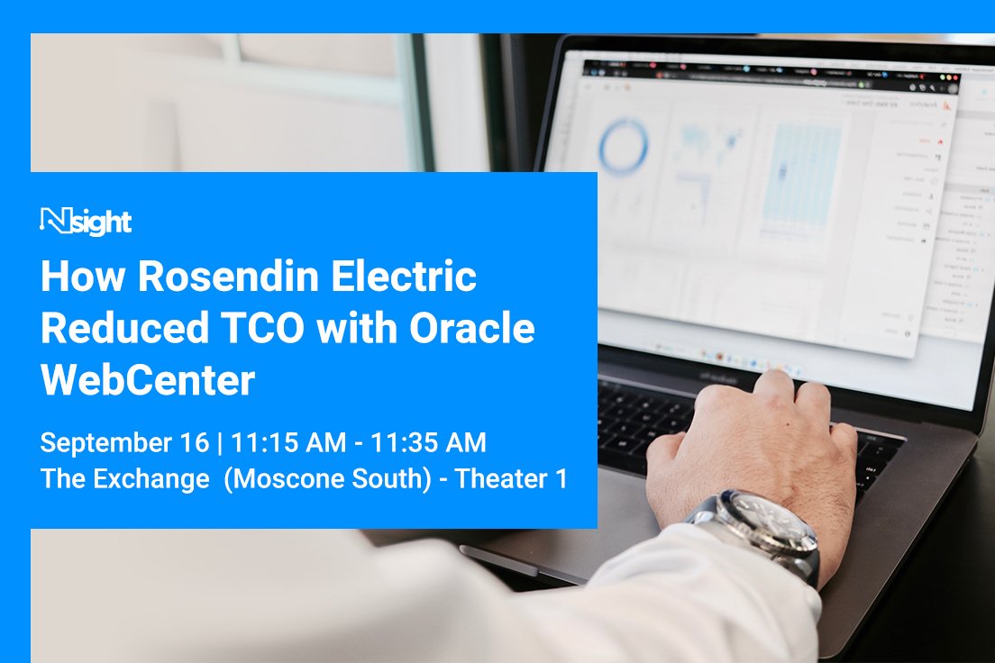 nsightinc's tweet image. Join Us @ Oracle Theater Session on Monday Sept 16th from 11:15 to 11:35 AM PST : Optimize Your Environment and Reduce TCO (Session Code: THT6582).

#Nsight #Oracle #OracleOpenWorld #OOW #Event #EBS #OCR #subjectmatterexperts #offerings #competitiveedge #businessneeds #demos #tco