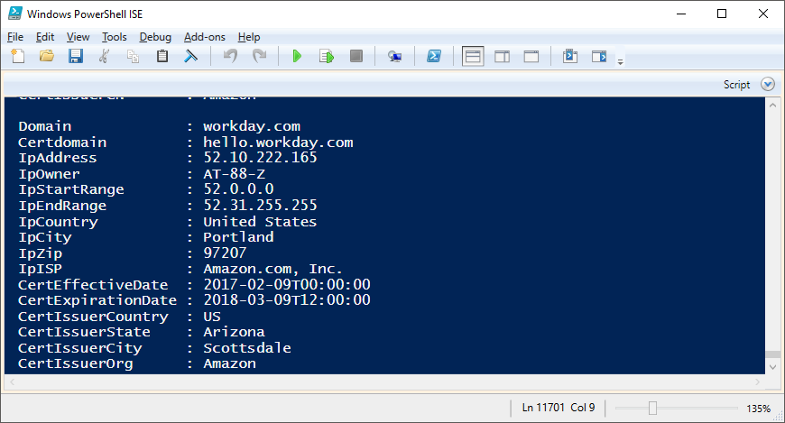 _nullbind's tweet photo. Here is a basic PowerShell script for subdomain enumeration via CTFR that supports automatic IP/owner lookups. Additional features in help.
https://t.co/qMt1gob4Kt
#PowershellAllTheThings #NetSPI https://t.co/C5uSz3TT4T