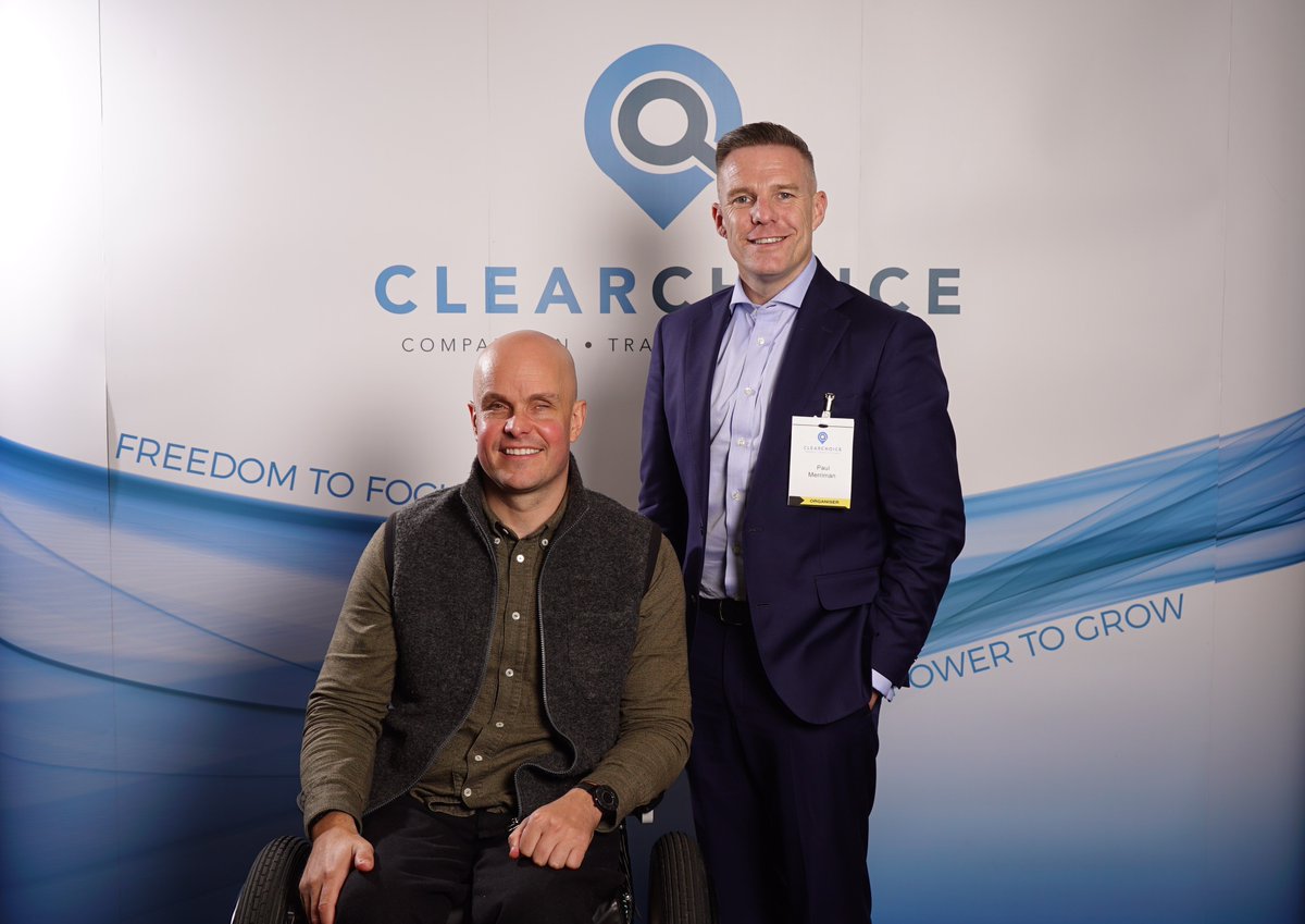 ClearChoice_tm's tweet photo. We were delighted to have @markpollock deliver such an incredible & inspiring talk at our #clearchoicesummit2019
Here are a few action shots from his speech and stay tuned for more from the day and our incredible lineup of speakers https://t.co/dYeCZ8r0bW