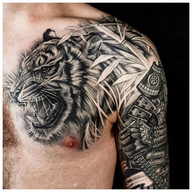 🐯🖋️ Feast your eyes on the stunning tiger tattoo by multi-award-winning  artist Emiliano (@emimaero). His incredible artistry is just a… | Instagram