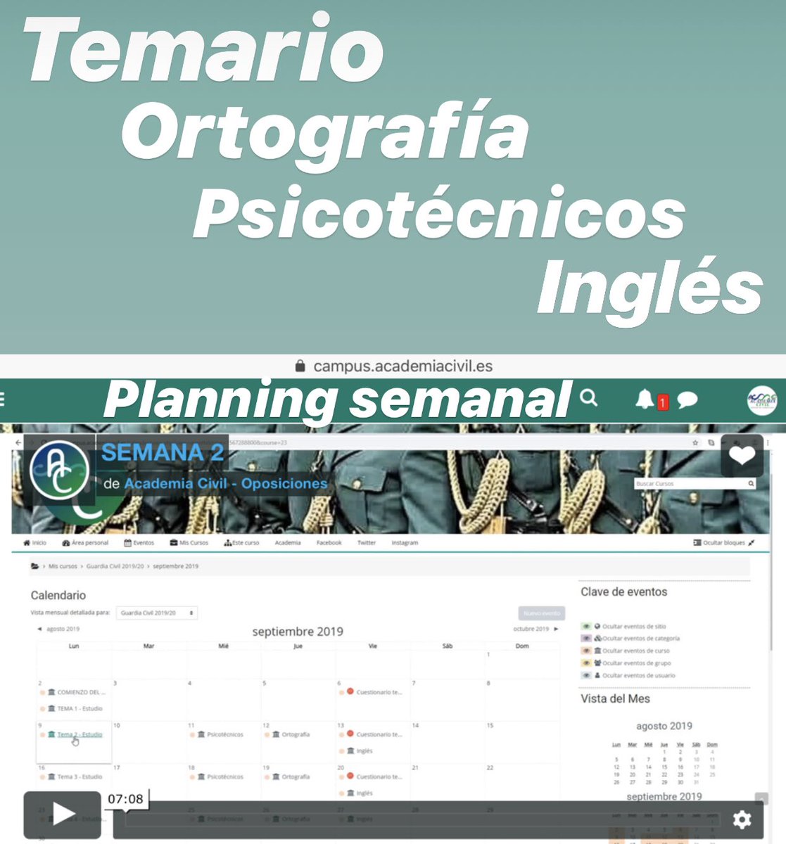 academiacivil's tweet photo. Segunda semana de curso #GC 
Vamos con todo y a por todas 🏃🏻‍♂️💨
#academiacivil #oposiciones #guardiacivil https://t.co/EYHvAn4Z7z