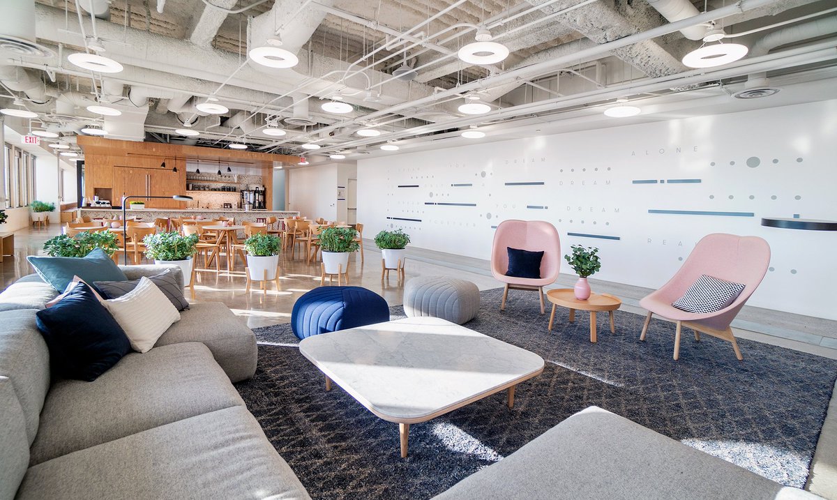 EthosSocietyHQ's tweet photo. Bright open spaces☀️ = happy faces 😊 Here's a look at our main lounge and pantry area.
.
.
.
#Community
#WorkLounge
#OpenSpaces
#MembershipOptions
#DreamersBecomeDoers https://t.co/DFciG1wIfn