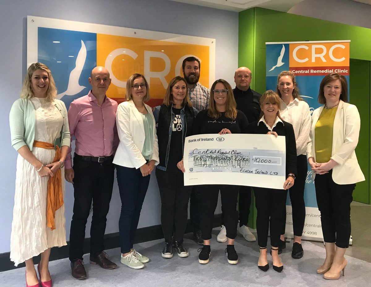 Thank you to @Ecocem for your most generous donation and support for the CRC School Aged Disability Team. It was wonderful to have your team with us for a visit in Clontarf. Your support means the world to us. @centralremedial @stephmanahan #corporatepartners #makingadifference