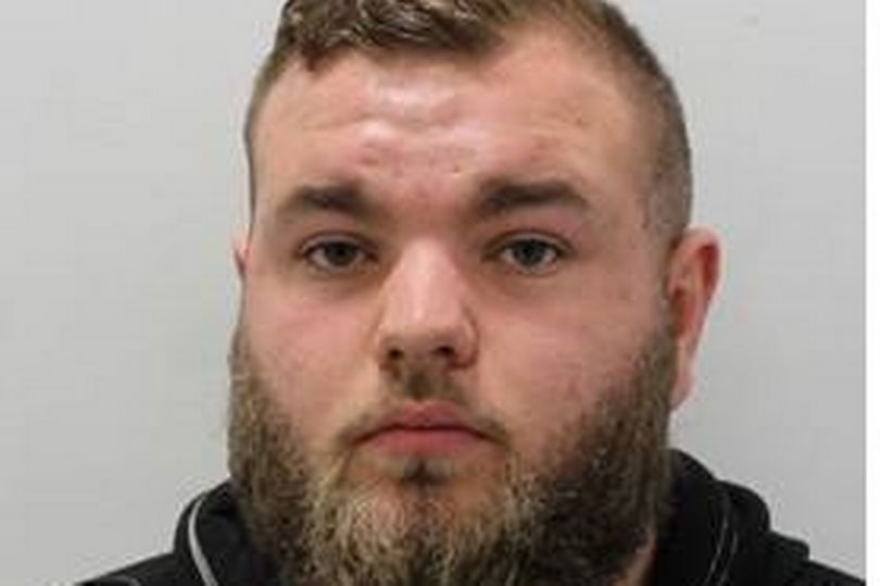 Jamie Williams was stopped by police for alleged speeding. While being questioned, he got back in his car and drove for hundreds of yards with a policeman hanging from it. He reversed into a police car and caused the officer multiple injuries. 18mth suspended sentence, 2 year ban